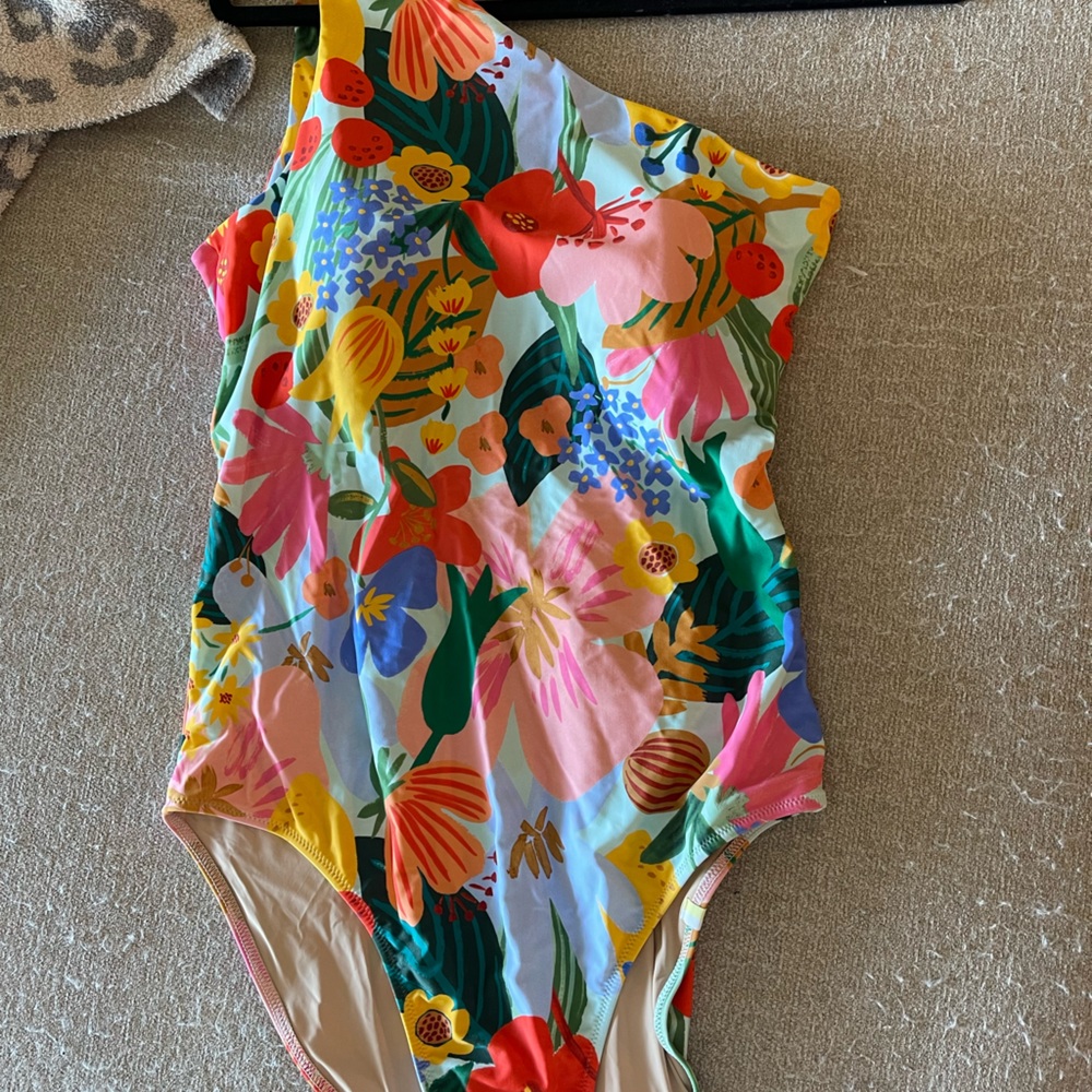 Summersalt Red and Pink One Piece Swimsuit